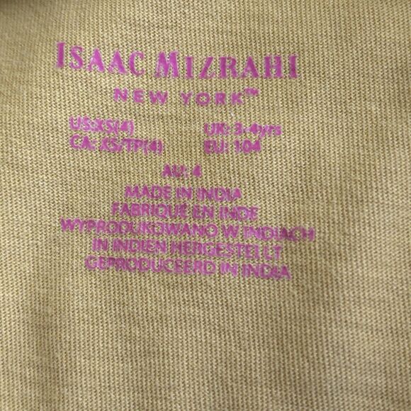 Isaac Mizrahi Girls Size XS(4) Short‎ Sleeve Shirt Cute Animals Casual Going Out - Picture 7 of 8